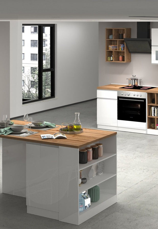 Cucina lineare SOLE 256 cm, composizione 3