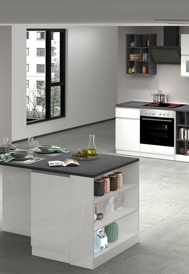 Cucina lineare SOLE 256 cm, composizione 3