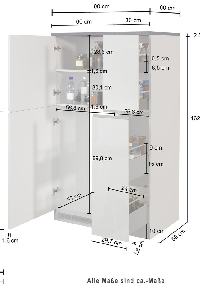 Set portaspezie e porta frigo SOLE.