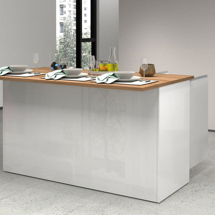 Isola SOLE 3 ante - Glossy white / Matte white / Wotan Oak