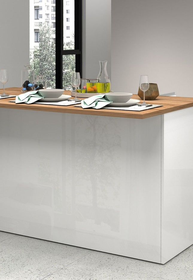 Isola SOLE 3 ante - Glossy white / Matte white / Wotan Oak