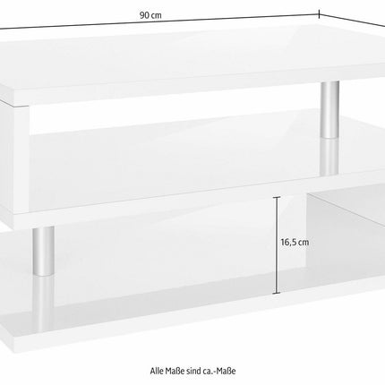 Tavolino da caffè ZETA da 90cm.