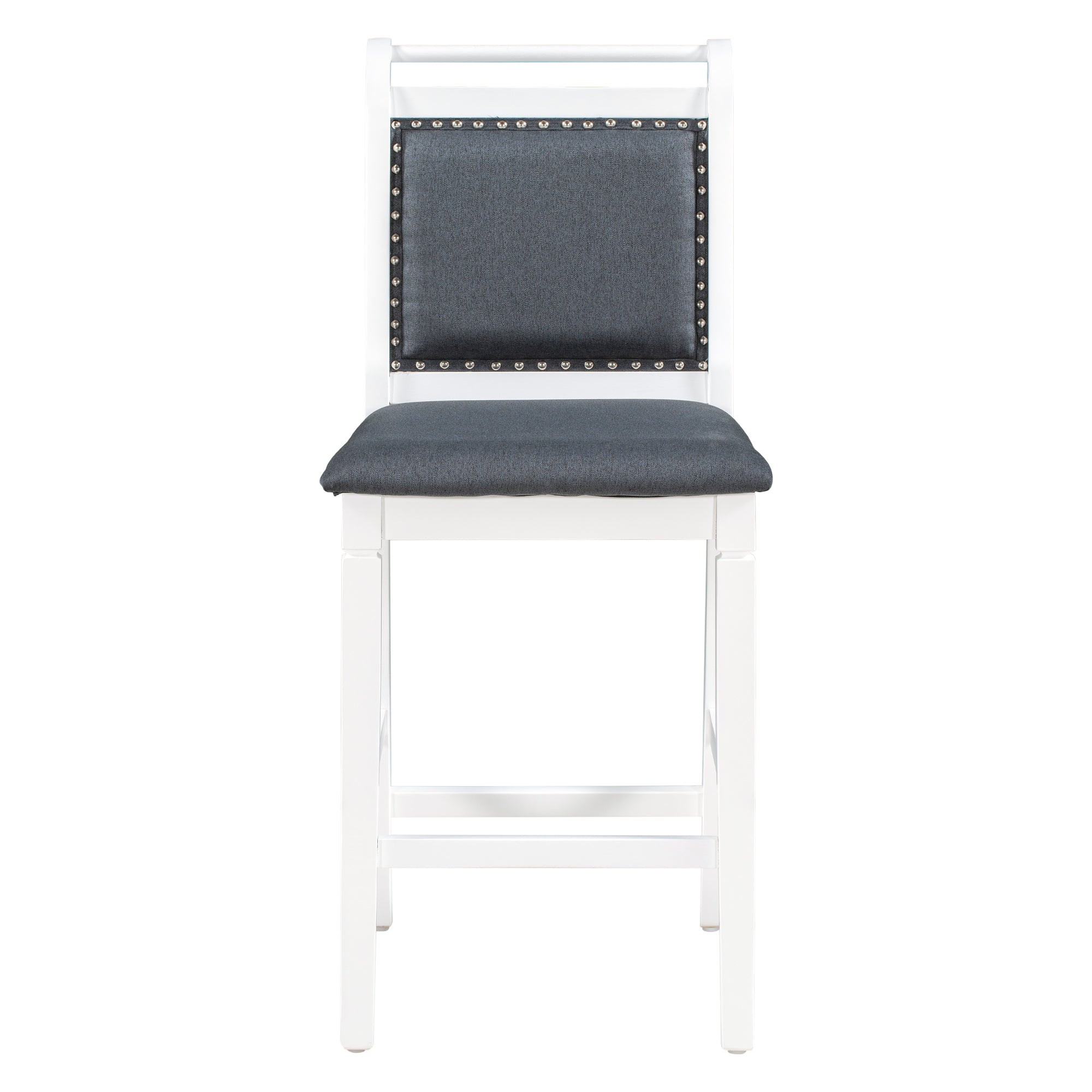 Set Tavolo Pranzo 3 Pezzi Ribaltabile Bianco Grigio