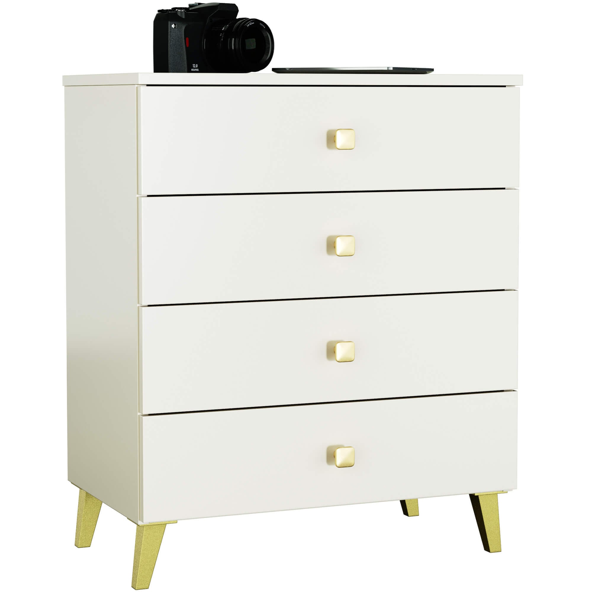 Cassettiera Nobile 60 cm 4 Cassetti – Cashmere e Oro