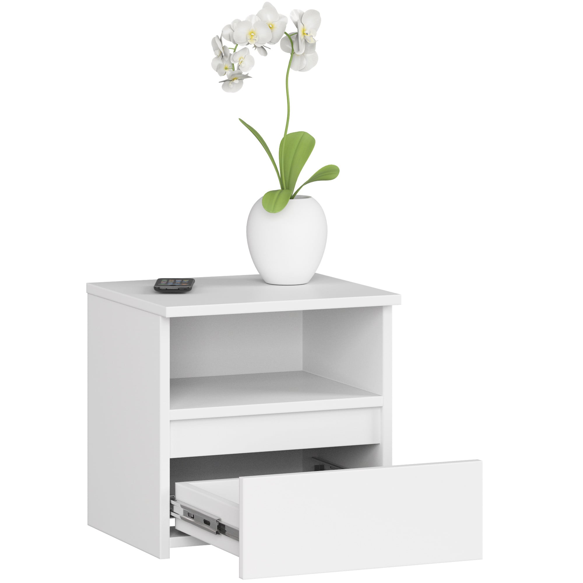 Comodino 40 cm – Bianco