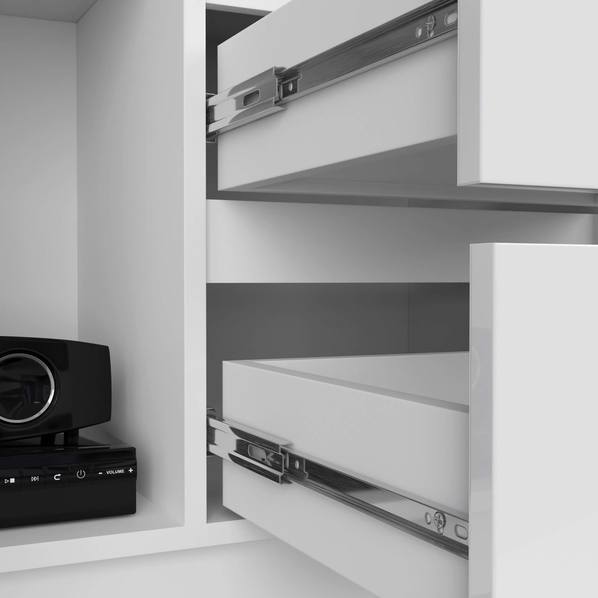 Libreria Linea 80 cm 6 Ripiani – Bianco Lucido