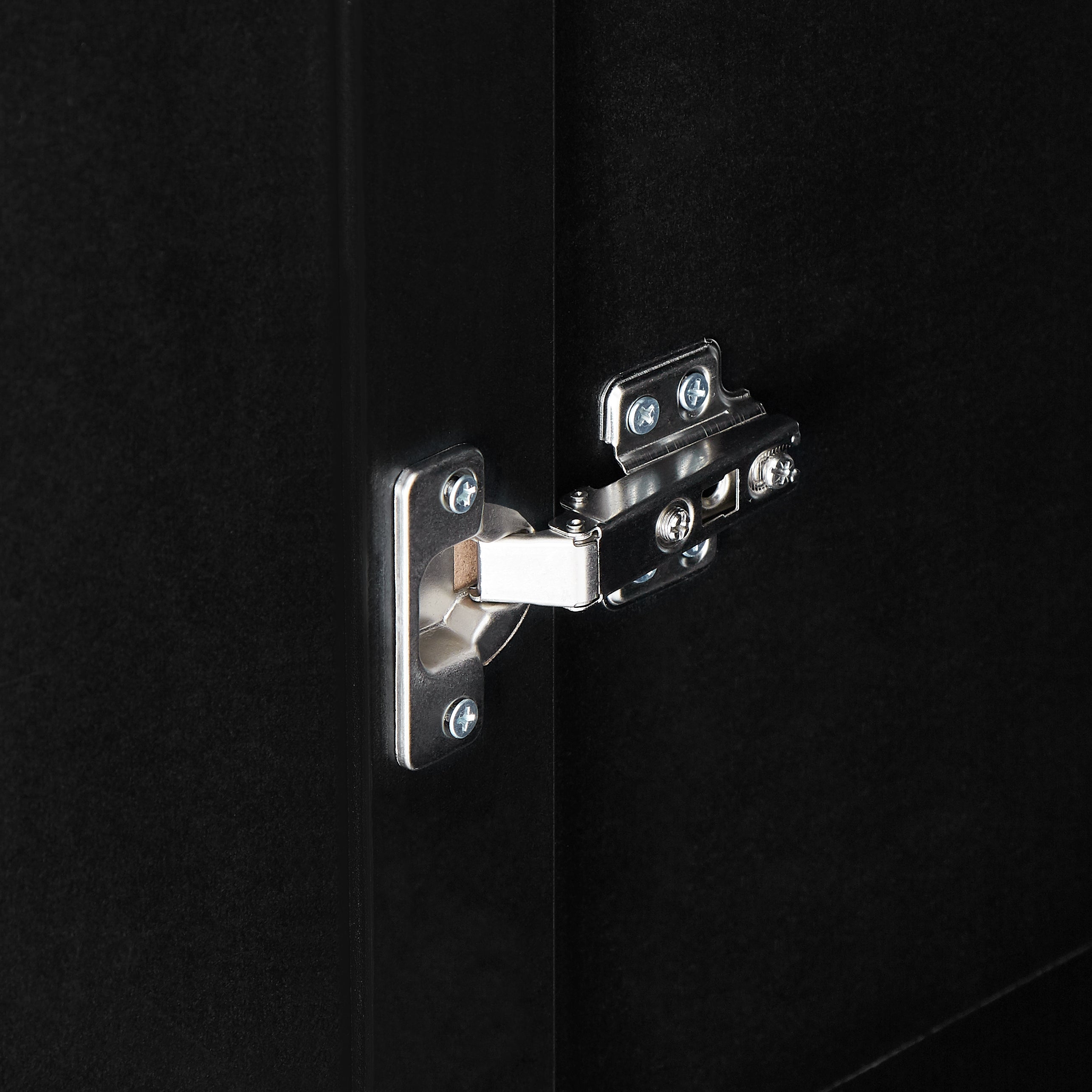 Mobile Alto Bagno Nero 2 Ante 181cm