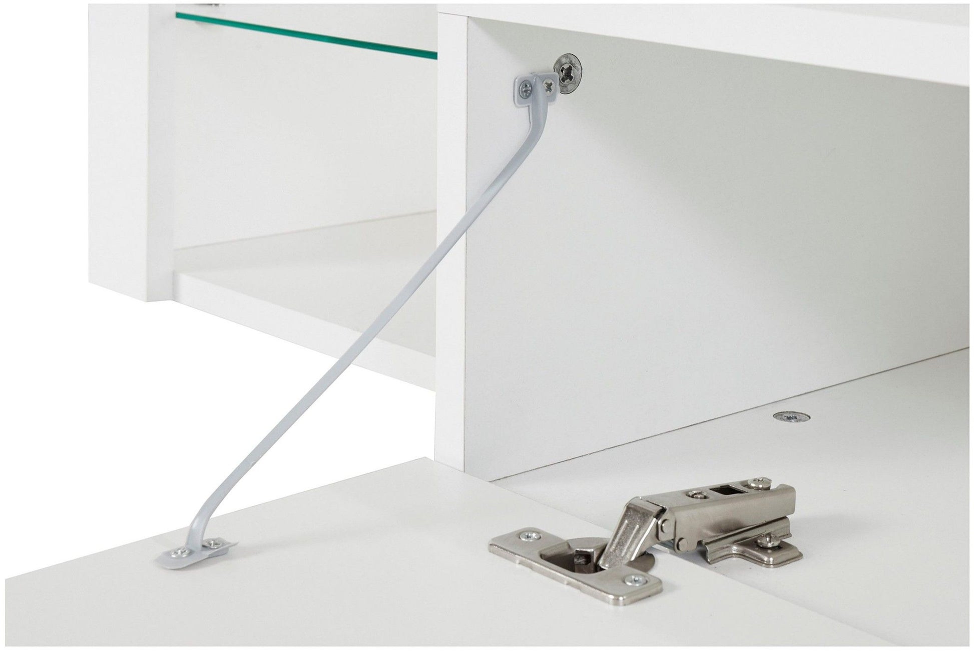 Porta TV ESSENTIAL 200 cm con 1 anta a ribalta.
