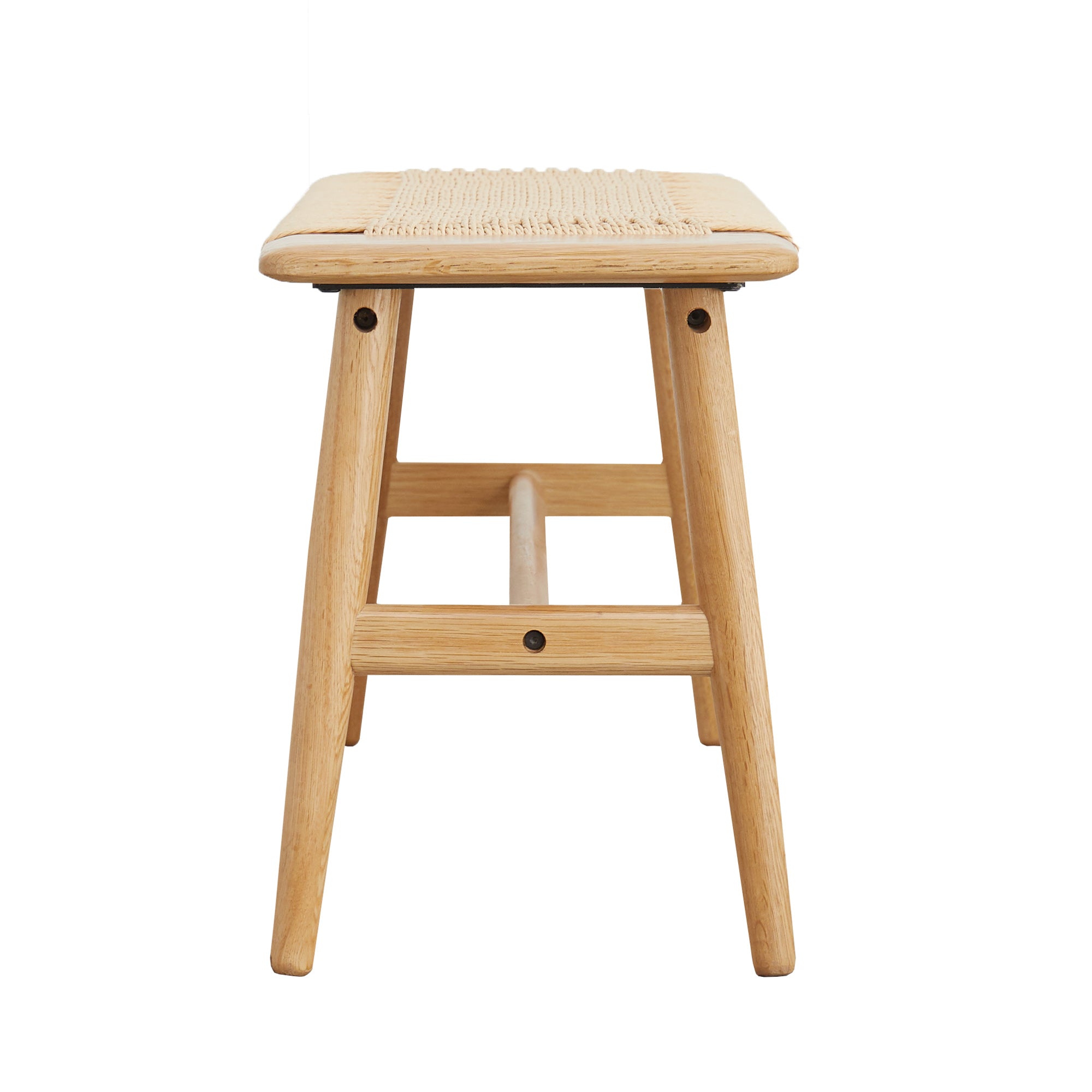 Panca Rovere Naturale Seduta Intrecciata