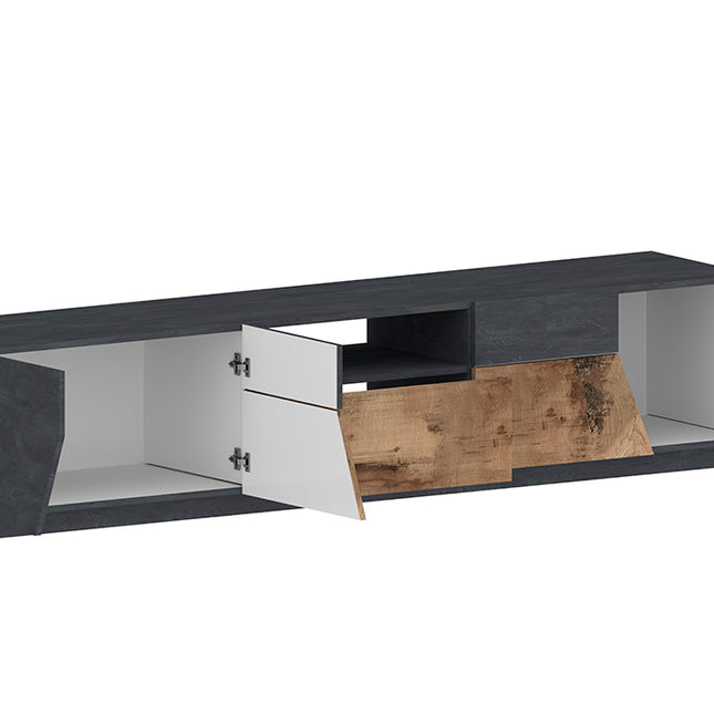 Porta tv ALIEN 220 cm - Report / Acero Pereira