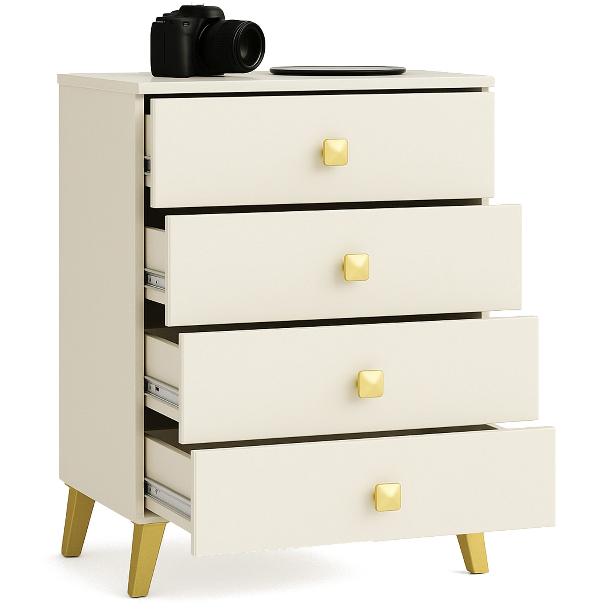 Cassettiera Nobile 60 cm 4 Cassetti – Cashmere e Oro