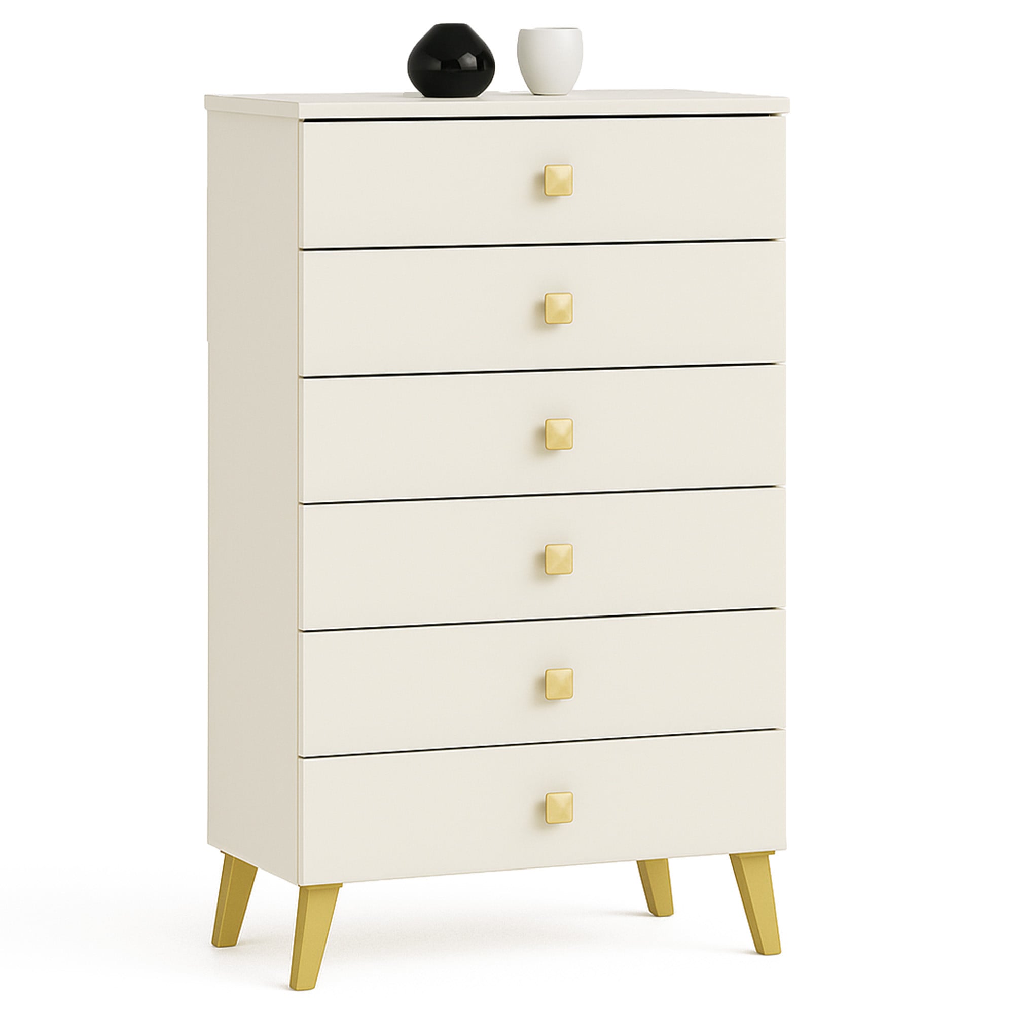 Cassettiera Nobile 60 cm 6 Cassetti – Cashmere e Oro