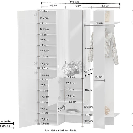 Set ingresso KOMPACT da 3 pezzi.