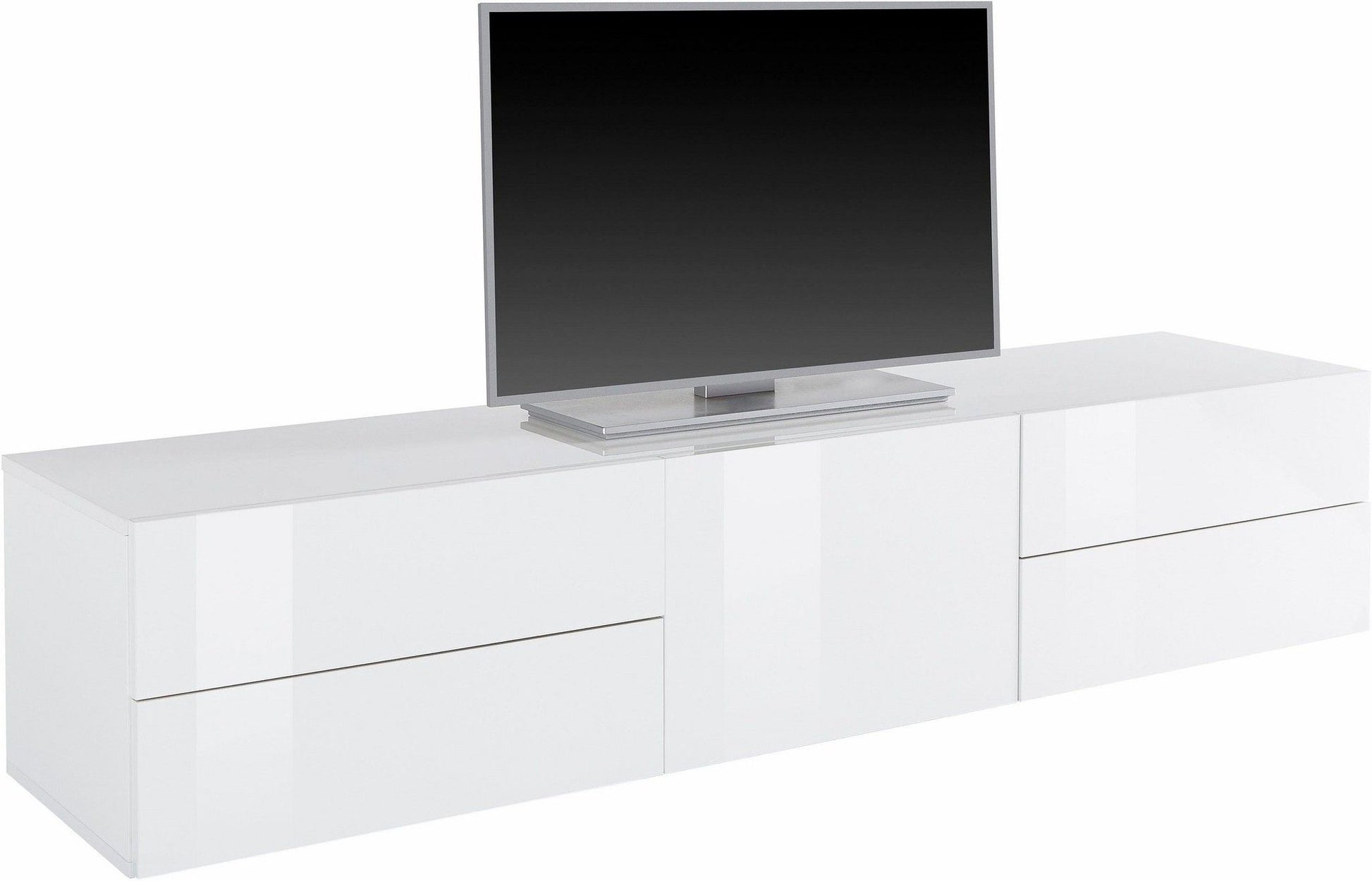 Porta tv METIS 170 cm con piedi 1 anta + 4 cassetti.