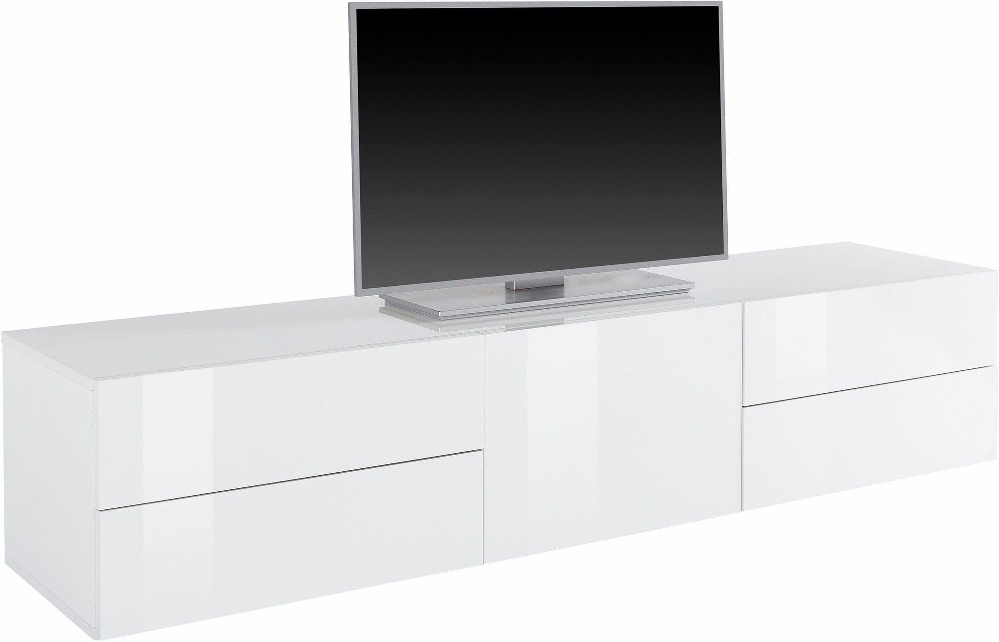 Porta tv METIS 170 cm con piedi 1 anta + 4 cassetti.