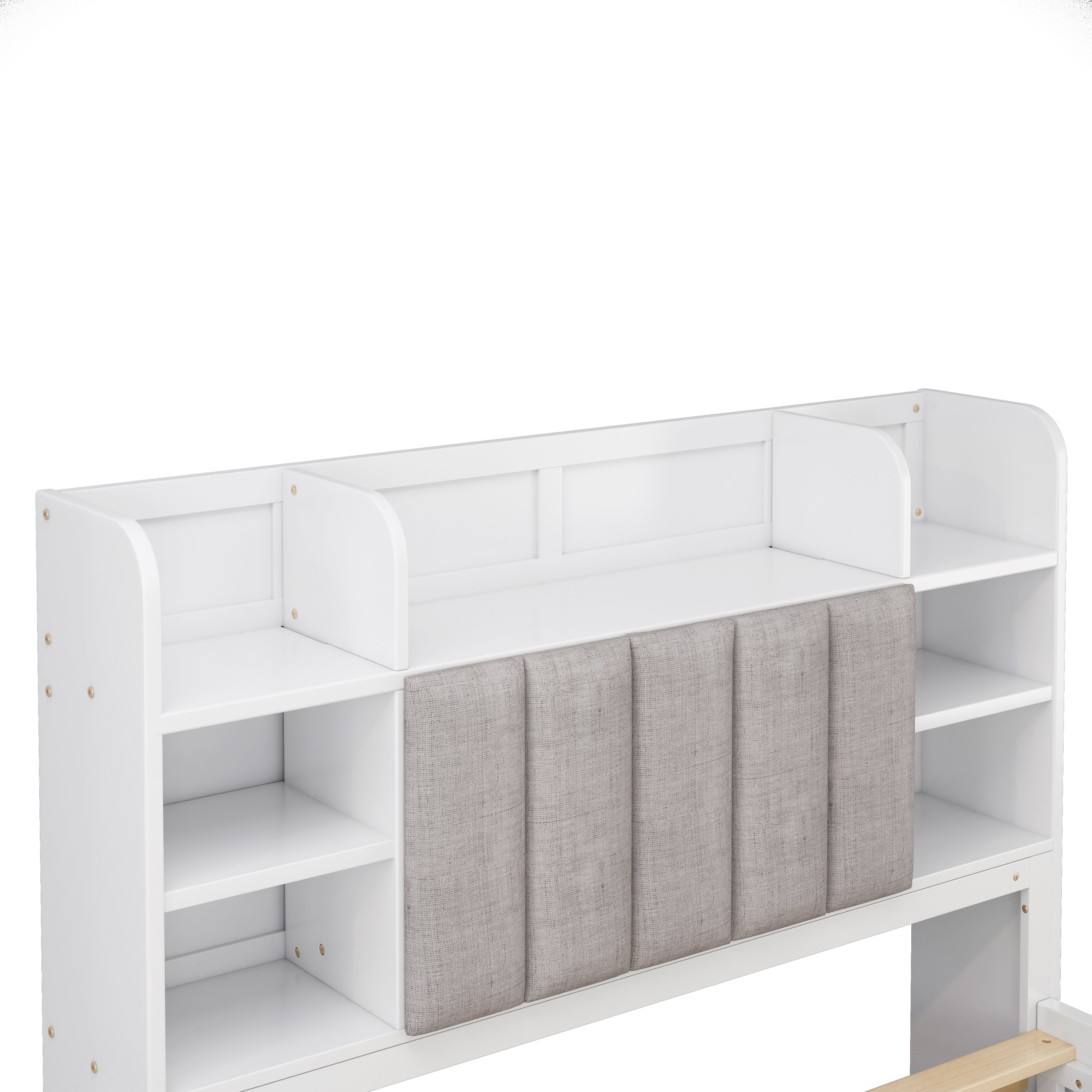 Letto Full Size Bianco con 4 Cassetti