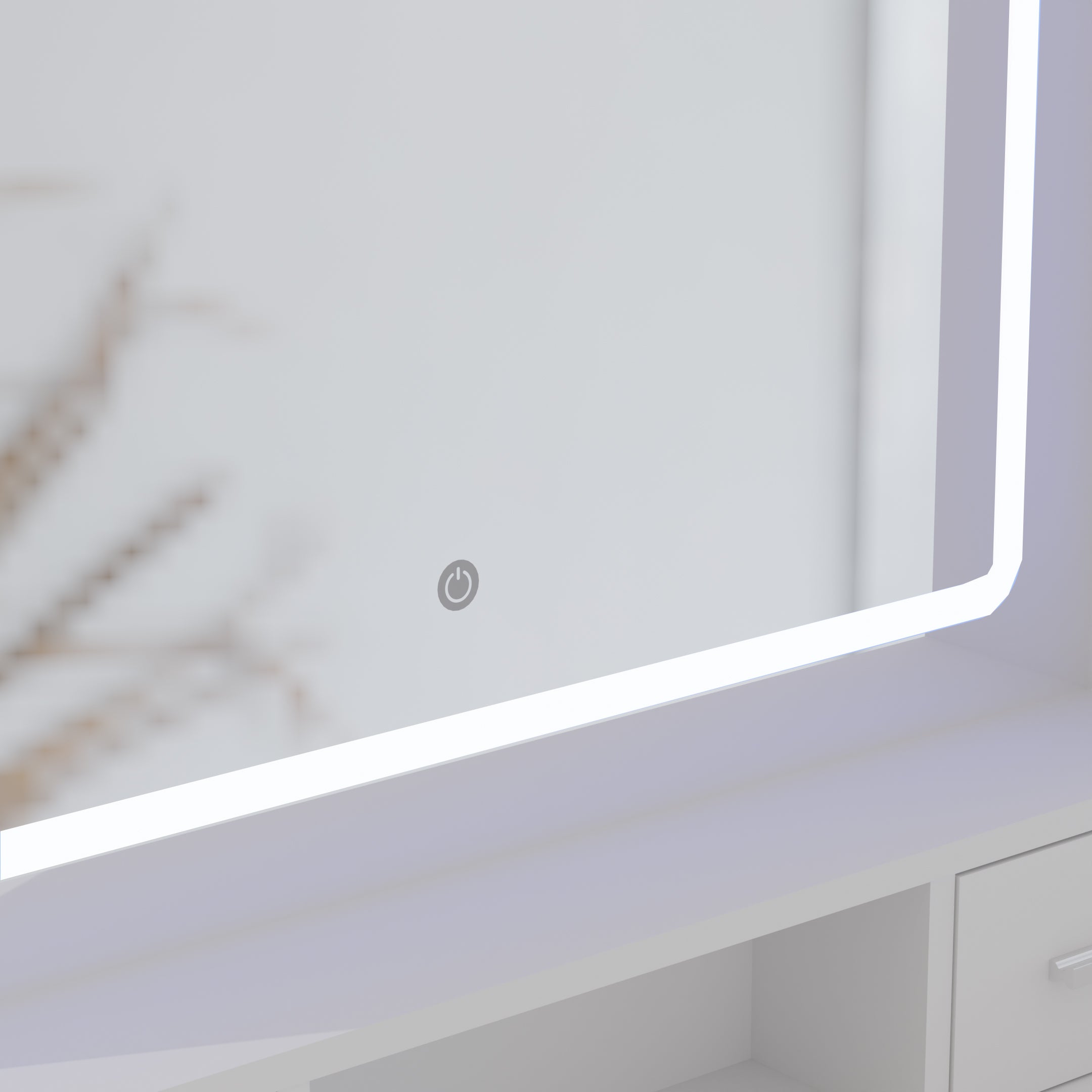 Toeletta Bianca con Specchio Smart LED