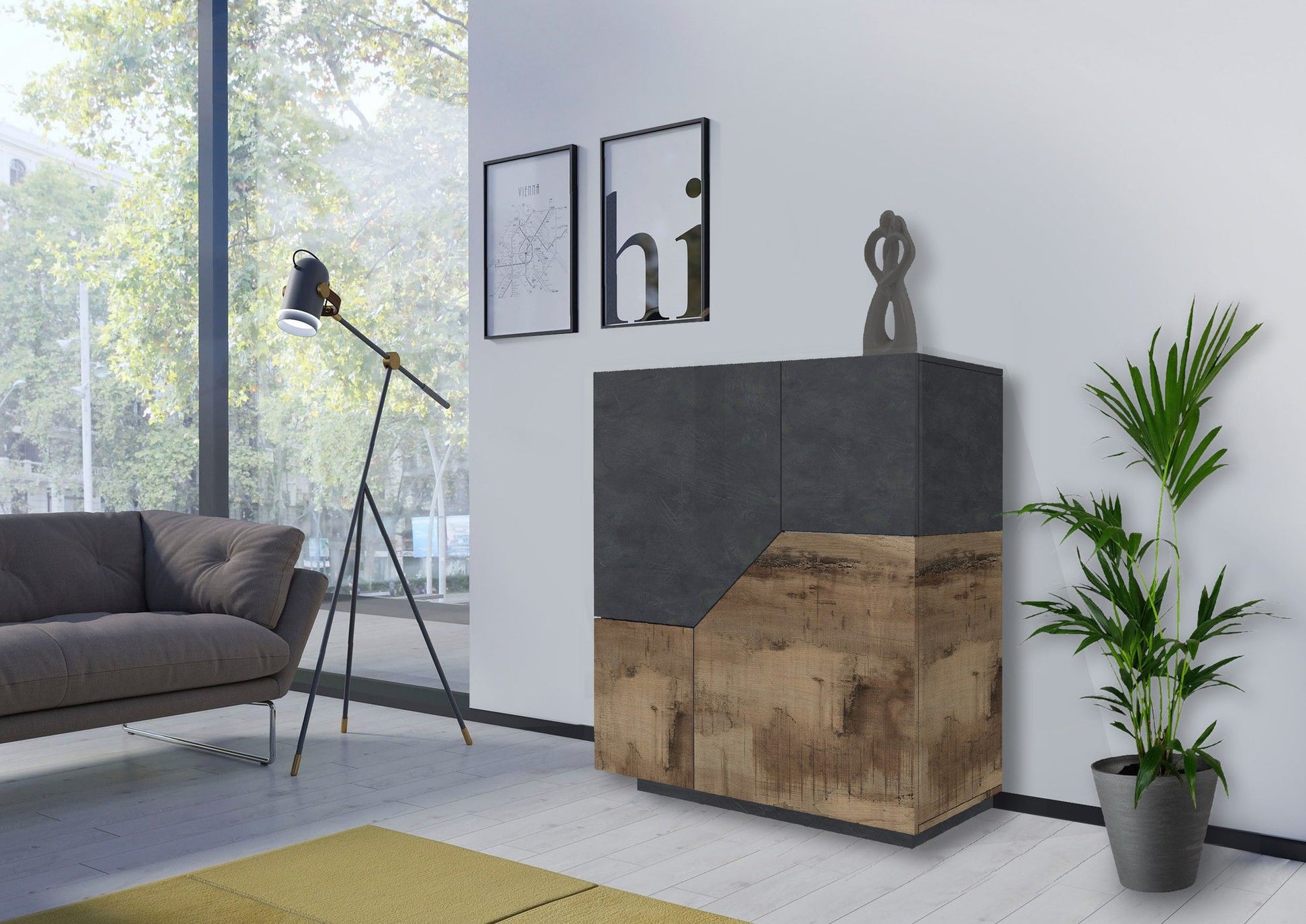 Credenza ALIEN alta da 100 cm.