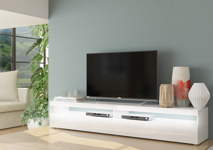 Porta tv BURRATA 200 cm 2 vani giorno + 1 anta a ribalta.