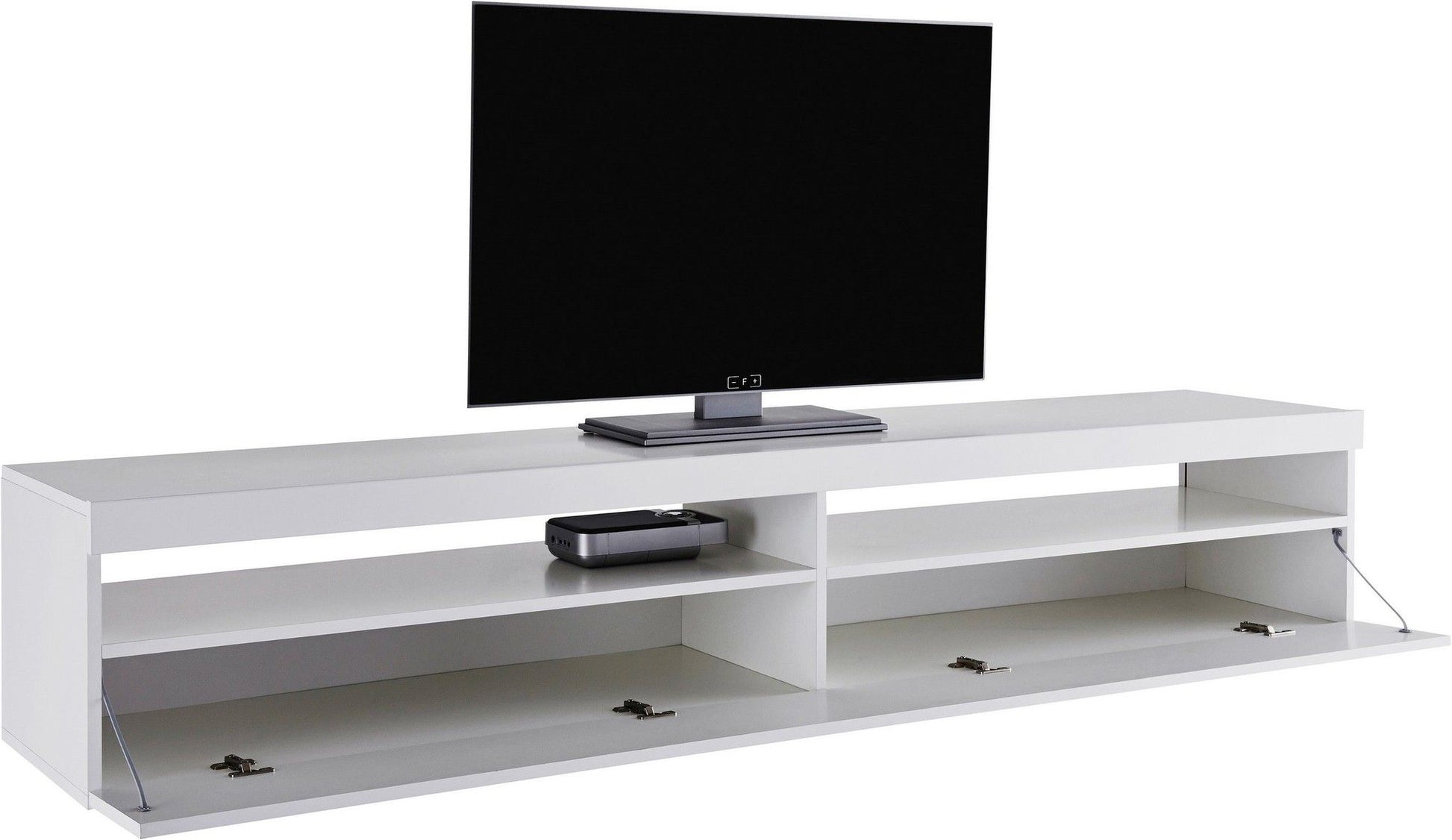 Porta tv BURRATA 200 cm 2 vani giorno + 1 anta a ribalta.
