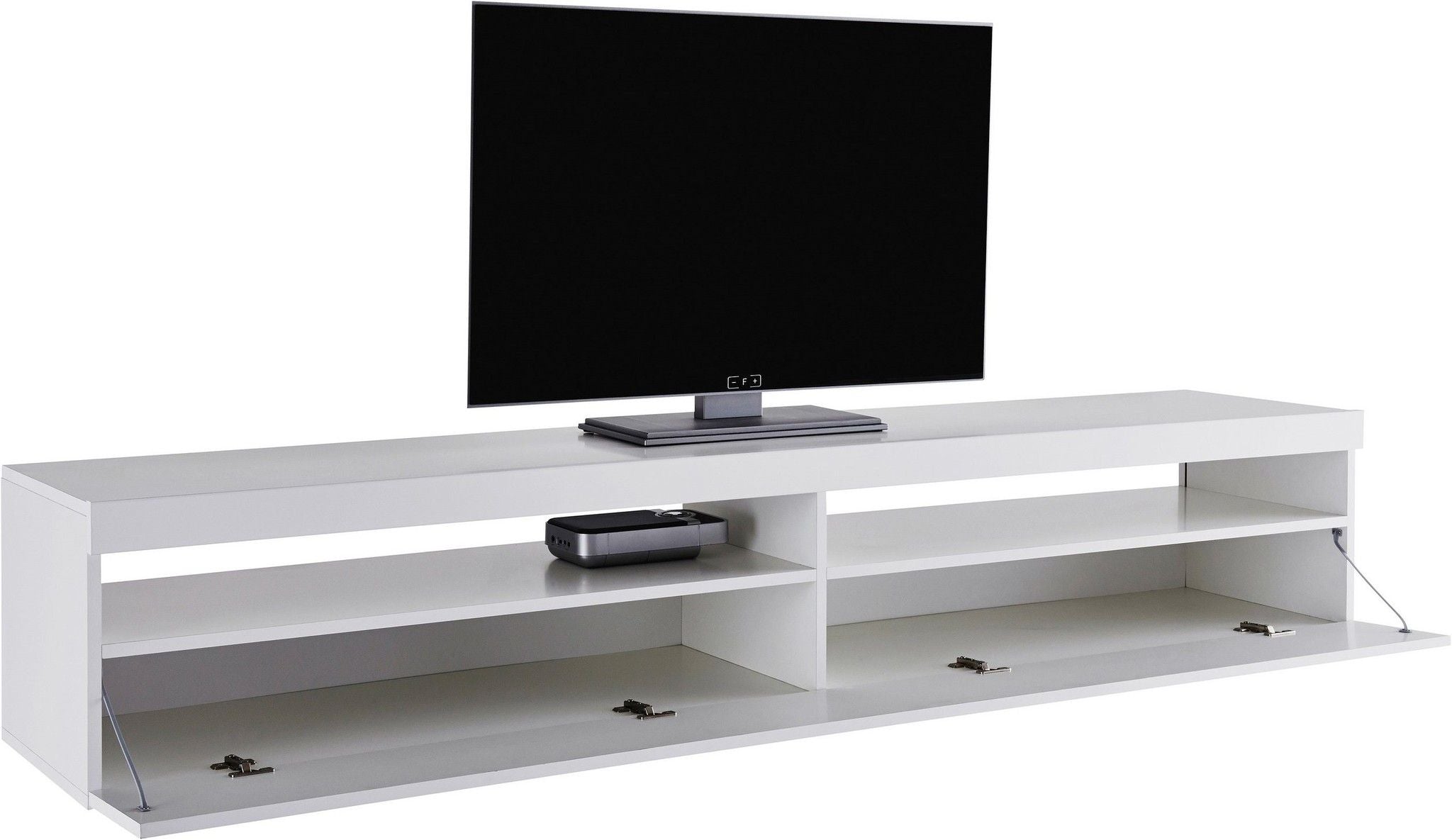 Porta tv BURRATA 200 cm 2 vani giorno + 1 anta a ribalta.
