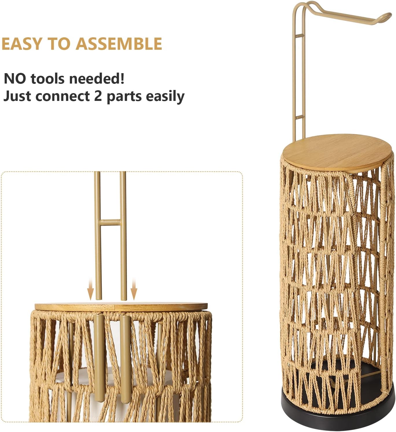 Portarotolo Carta Igienica Intrecciato