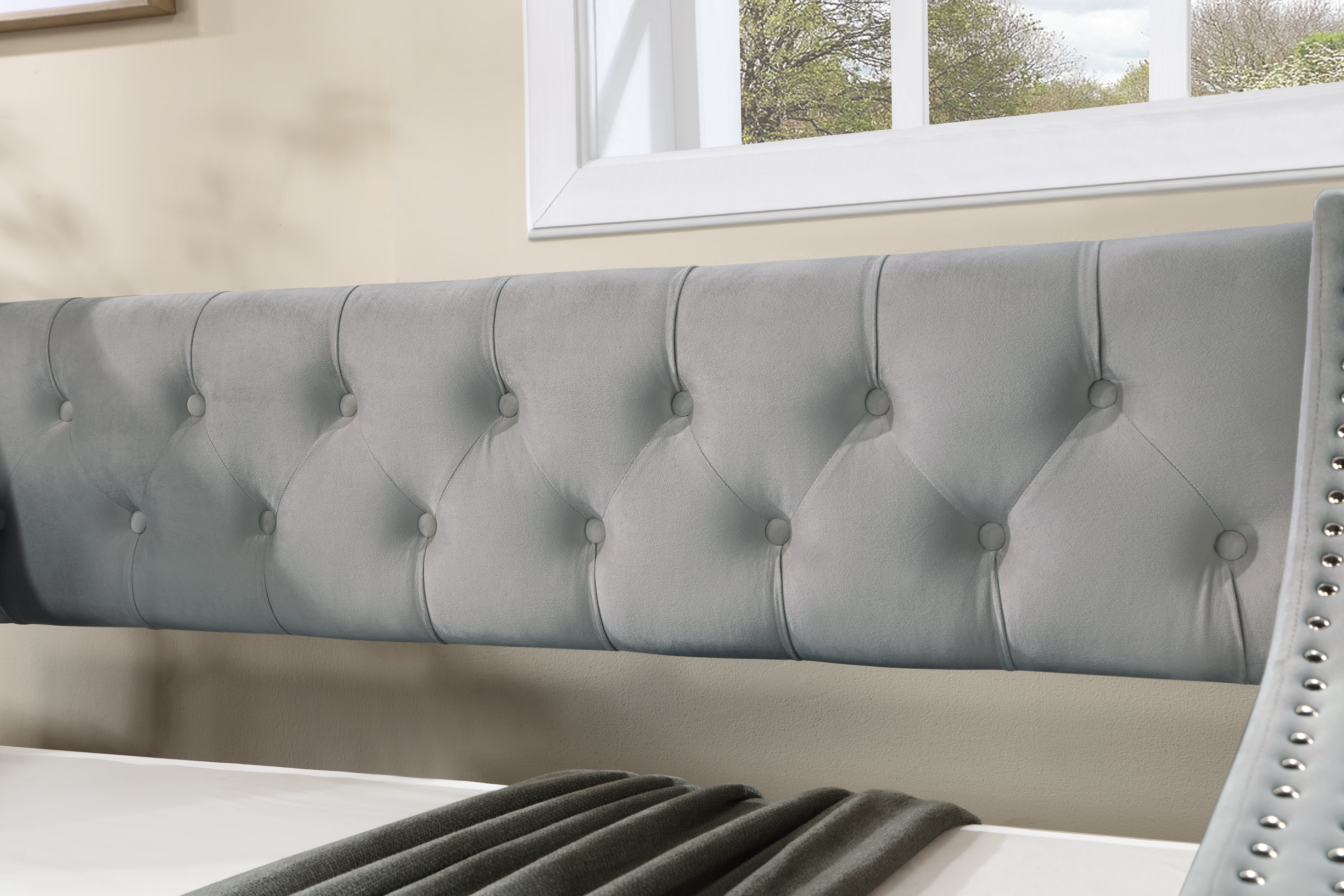 Daybed Full Size con Letto Estraibile Grigio