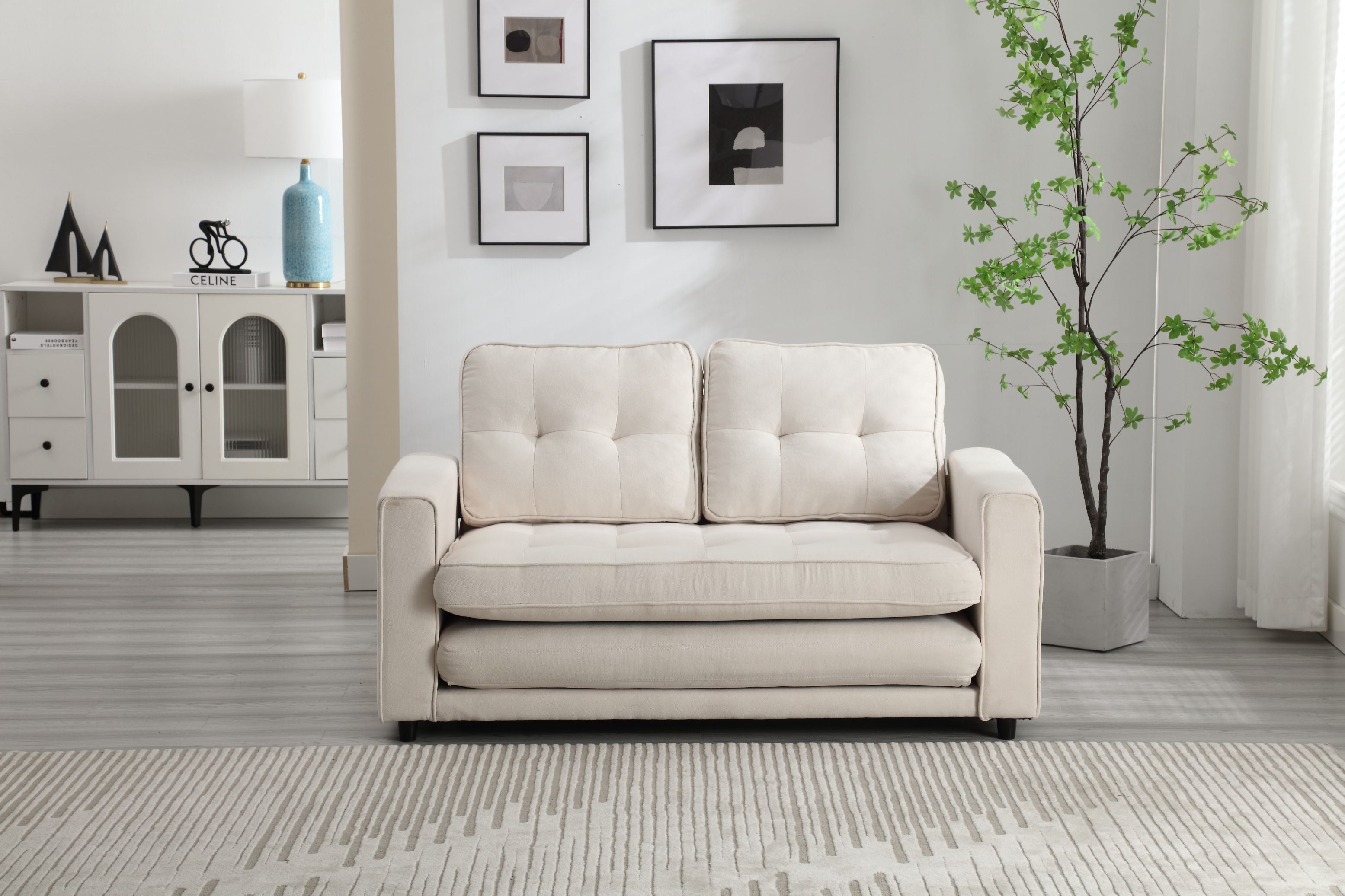 Divano Letto Futon Convertibile 3 Posizioni