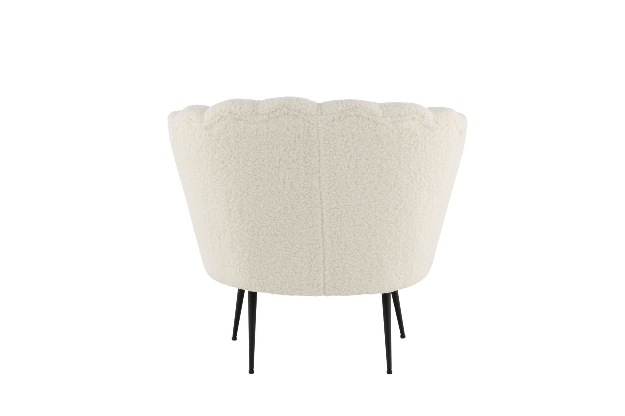 Poltrona Calais Teddy Bianco e Nero