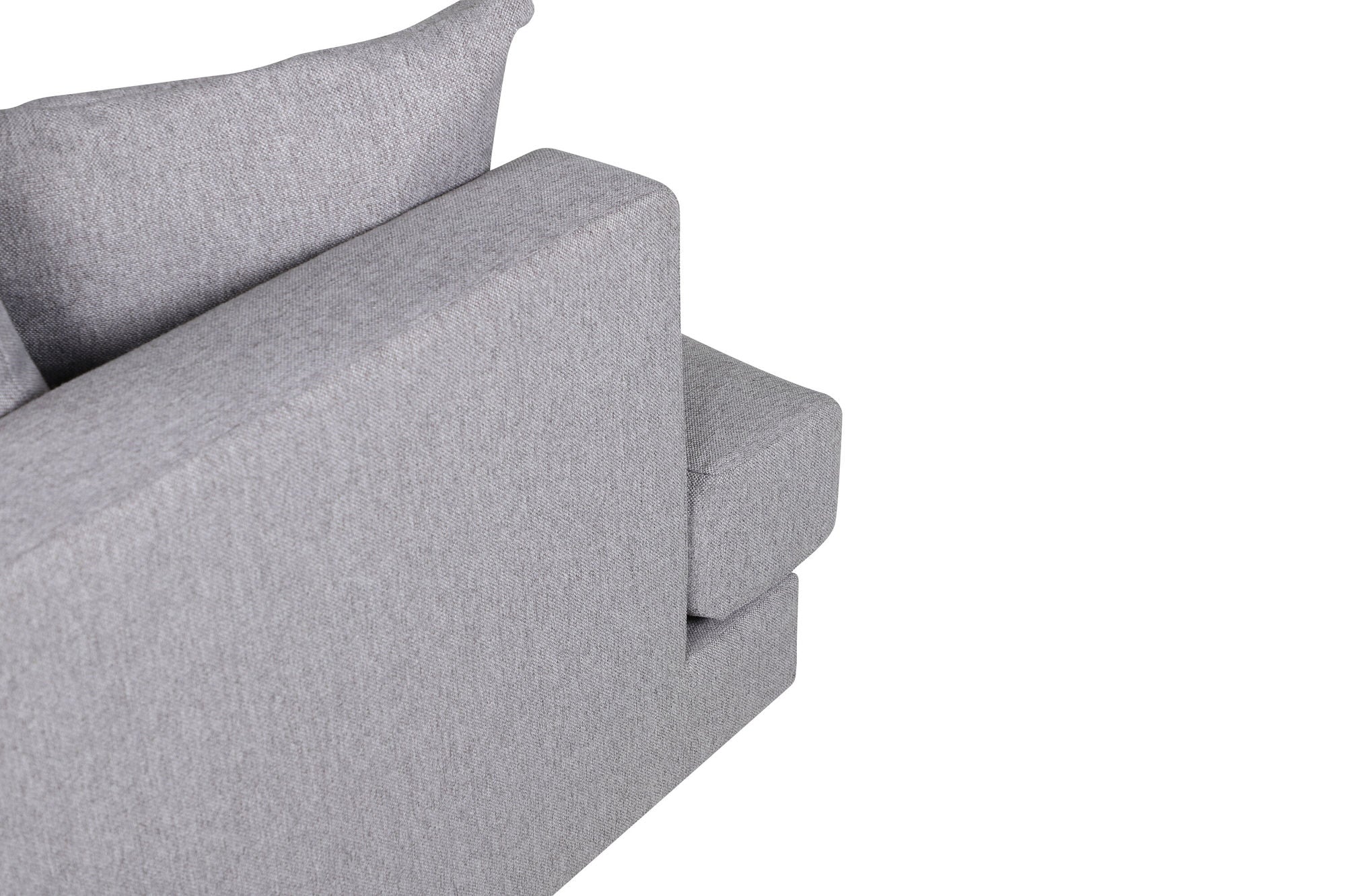 Poltrona Singola Sofia in Tessuto Grigio - Design Nordico Moderno