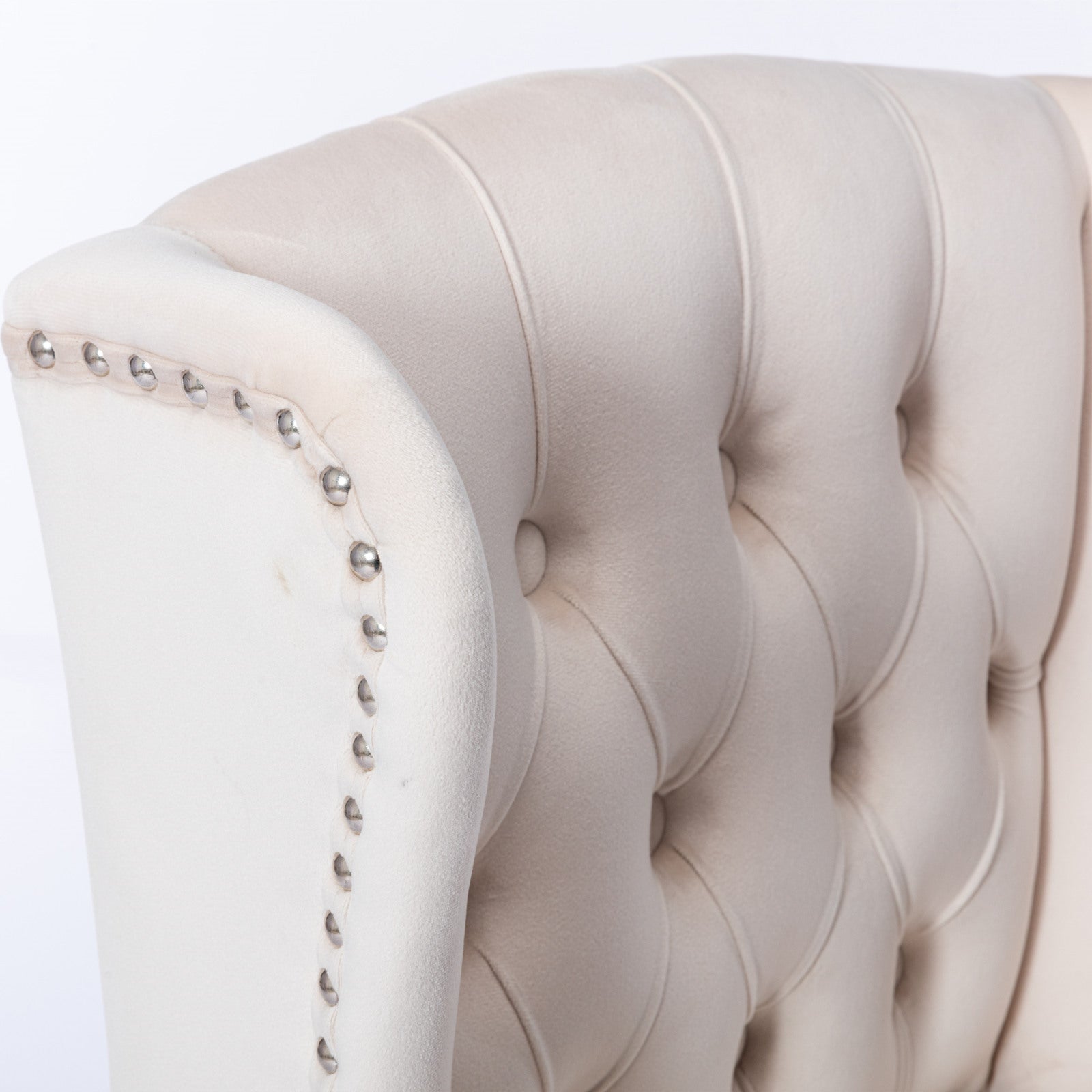 Sgabelli Bar Set 2 Velluto Beige