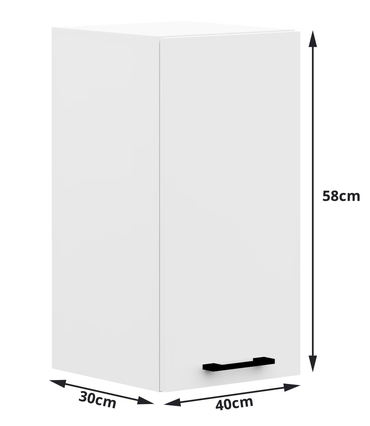 Set Cucina Luce 7 Elementi – Bianco 240x46x203 cm