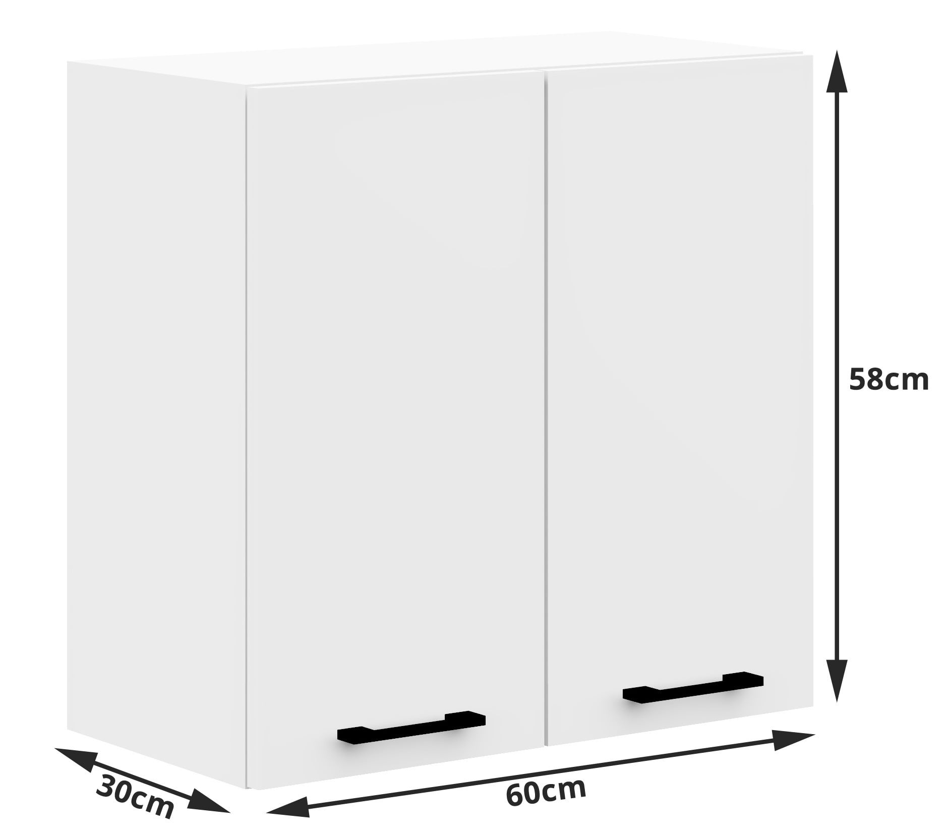 Set Cucina Luce 7 Elementi – Bianco 240x46x203 cm