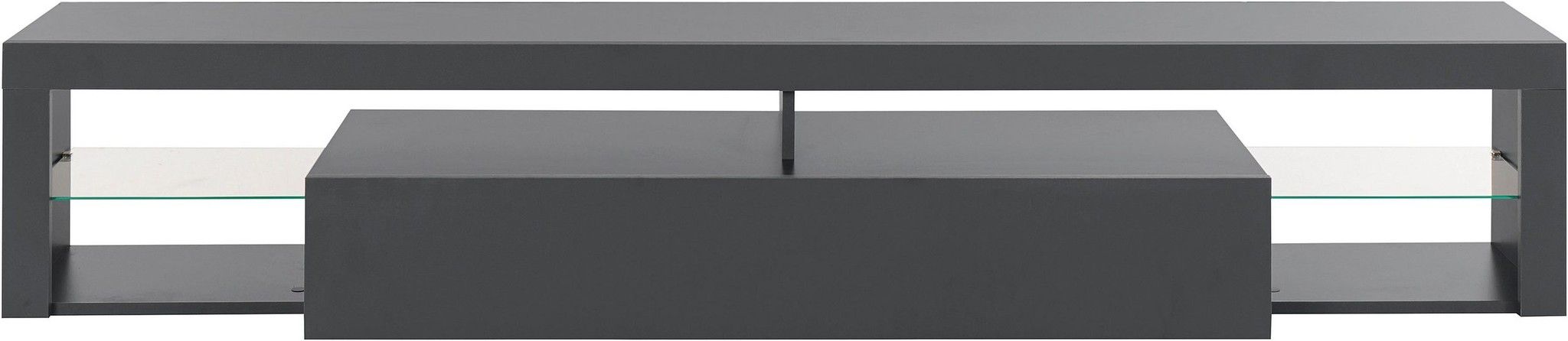 Porta TV ESSENTIAL 200 cm con 1 anta a ribalta.