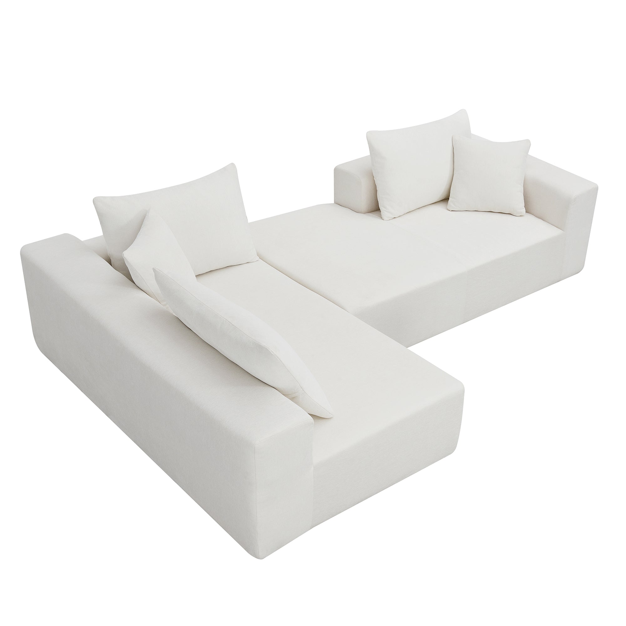 Divano Modulare Bianco 109x68cm