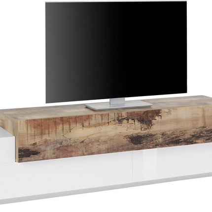 Porta tv CORO 240 cm 3 ante a ribalta.