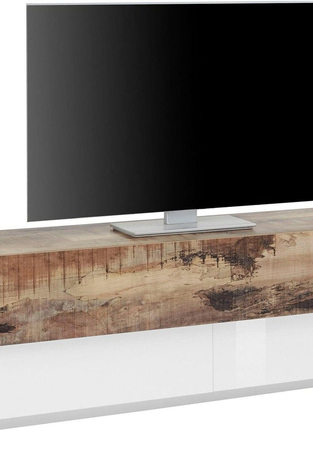 Porta tv CORO 240 cm 3 ante a ribalta.
