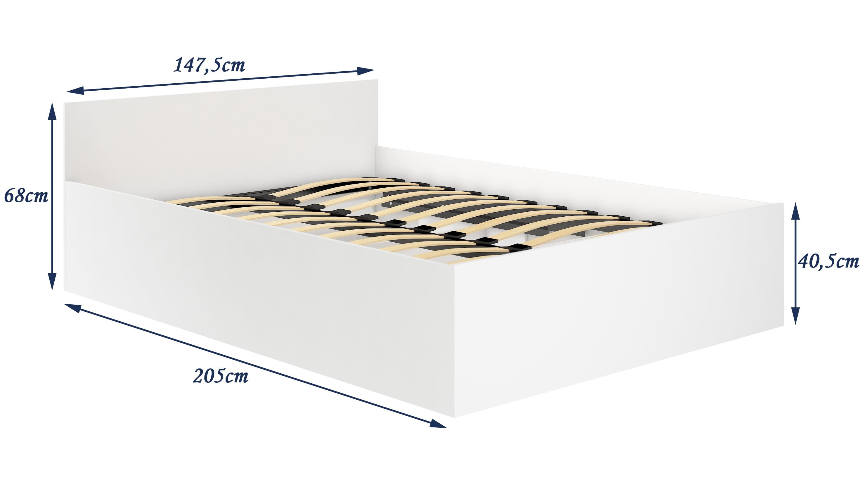 Letto Contenitore CLP 140x200 cm con Rete – Sonoma