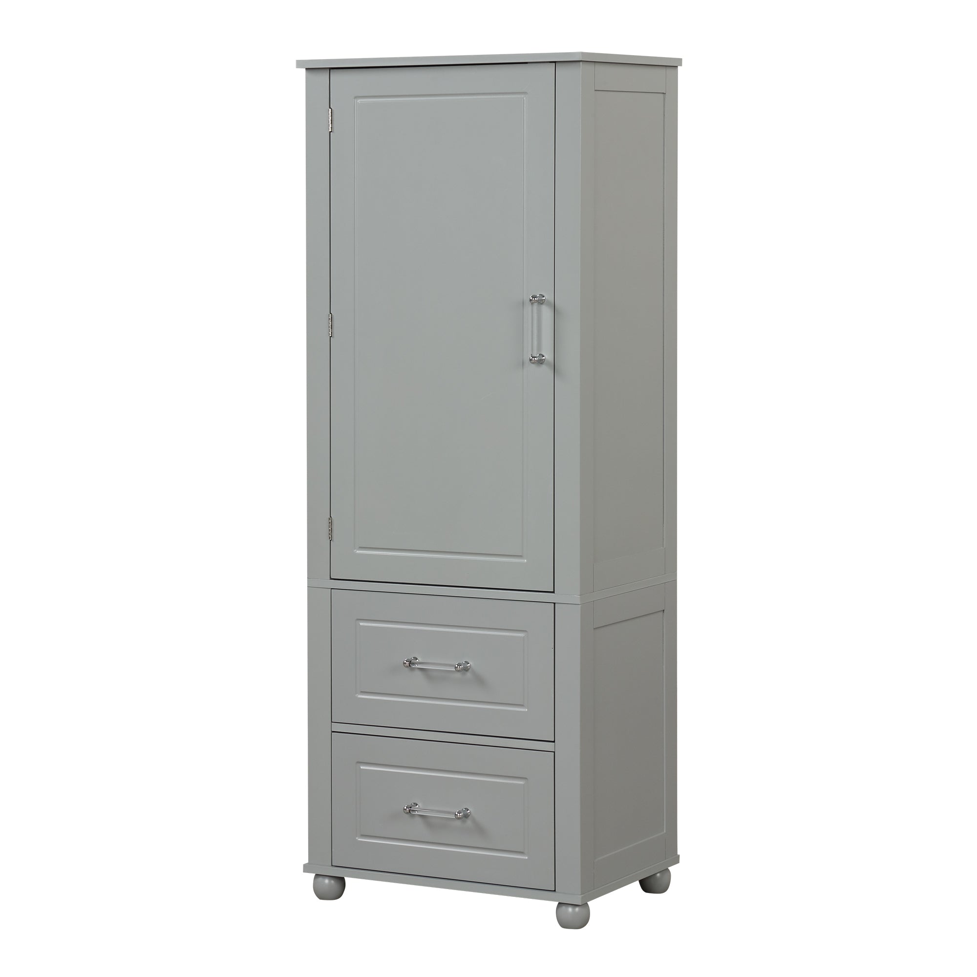 Mobile Bagno Alto Grigio 2 Cassetti 156cm