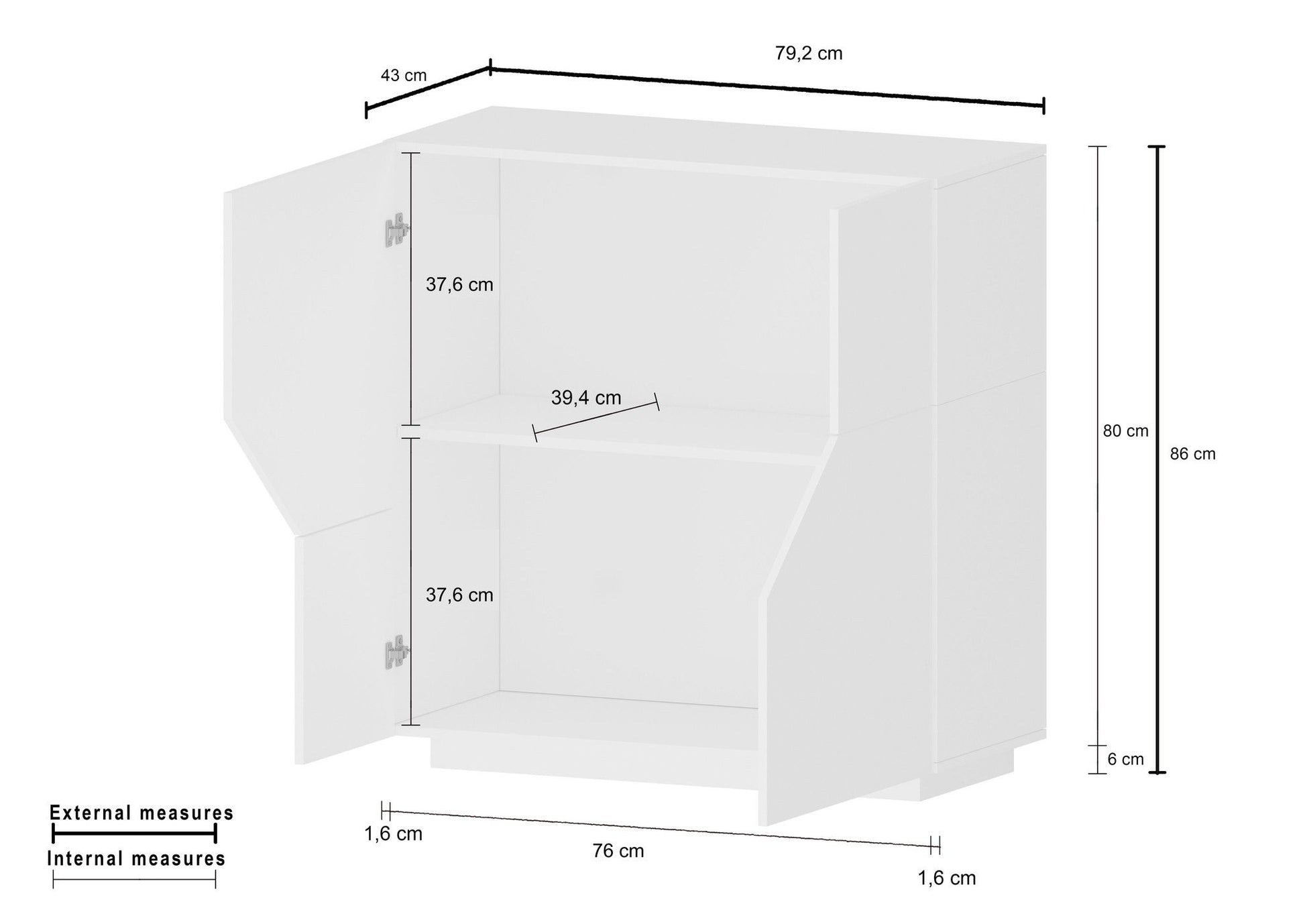 Credenza ALIEN da 80 cm.