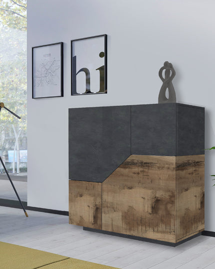 Credenza ALIEN da 80 cm - Report / Acero Pereira Report Acero Pereira