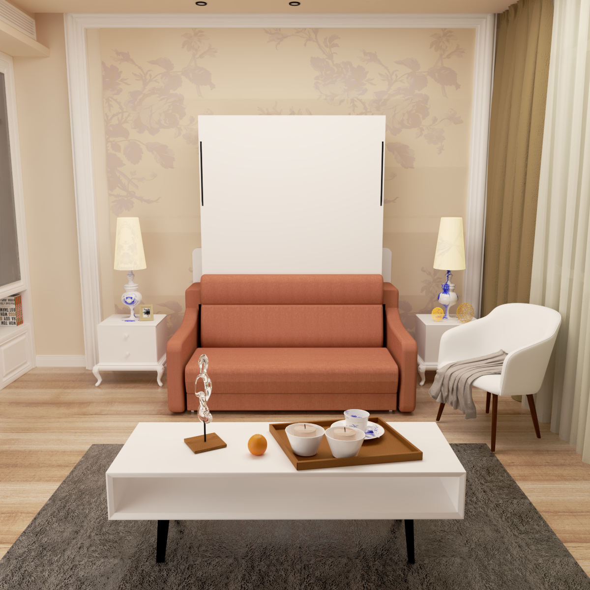 Mobile Bagno Porte Cassetti Ripiani Bianco