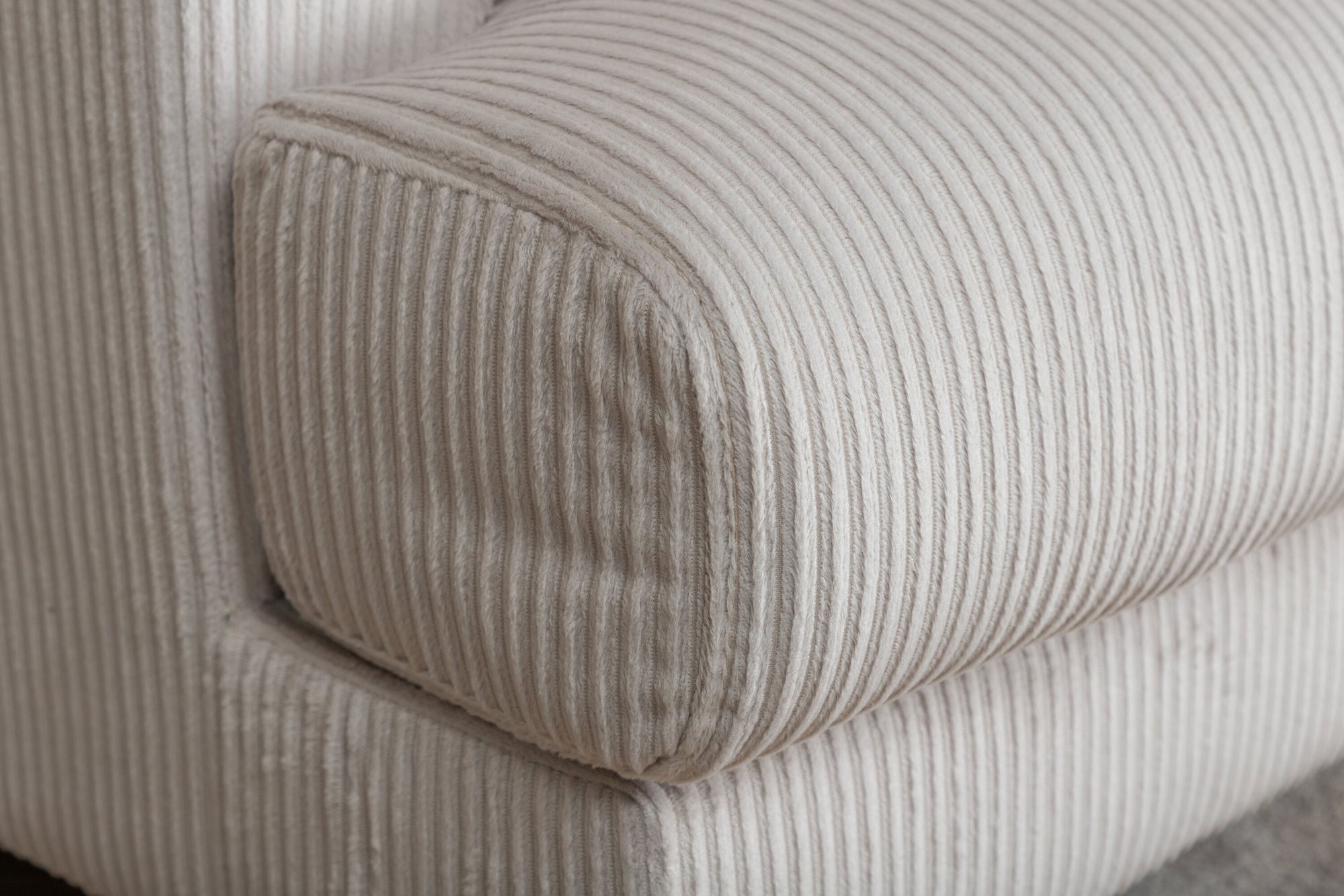 Sofia Single Sofa - Black / Beige Corduroy
