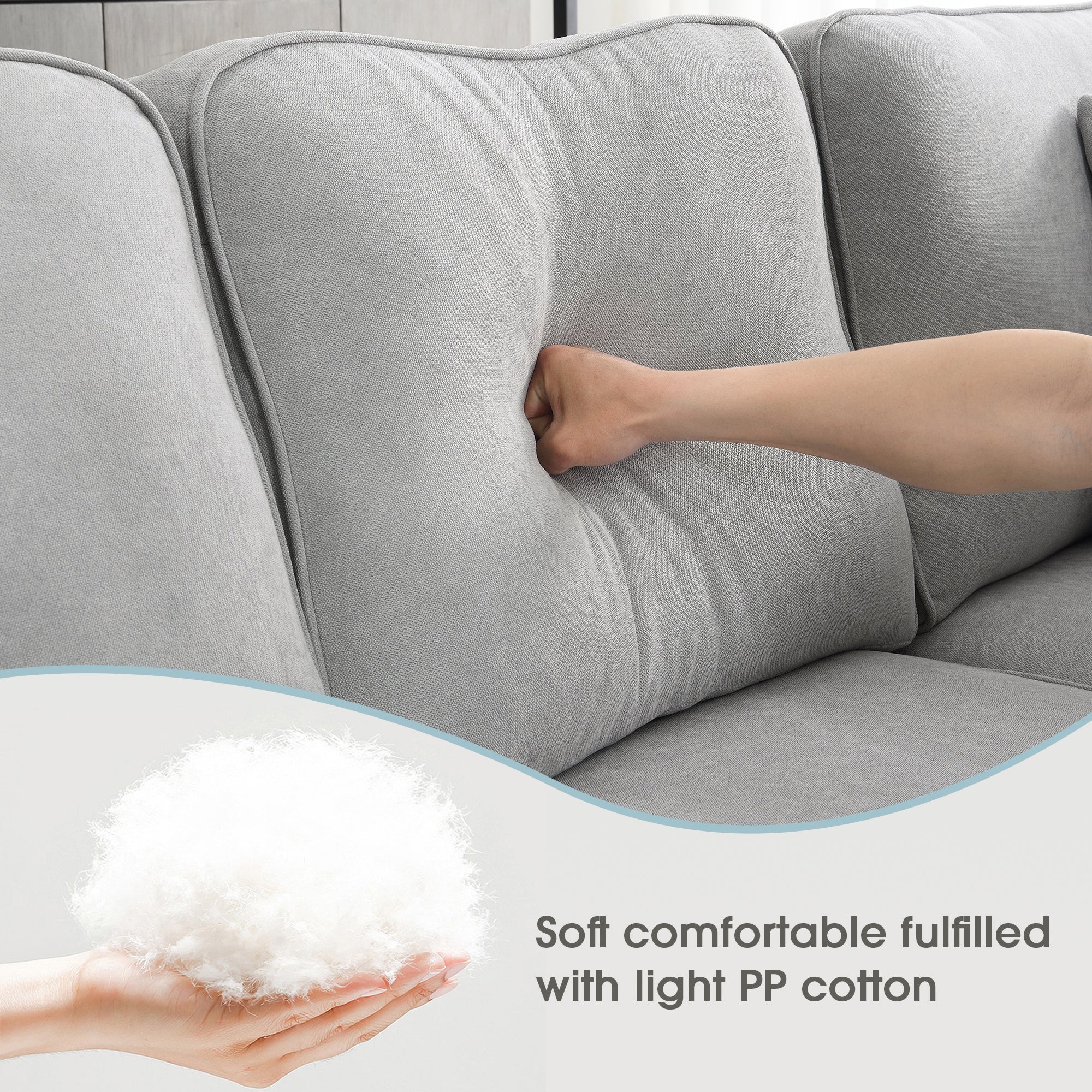 Divano Angolare Urbano 7 Posti - Comfort Moderno