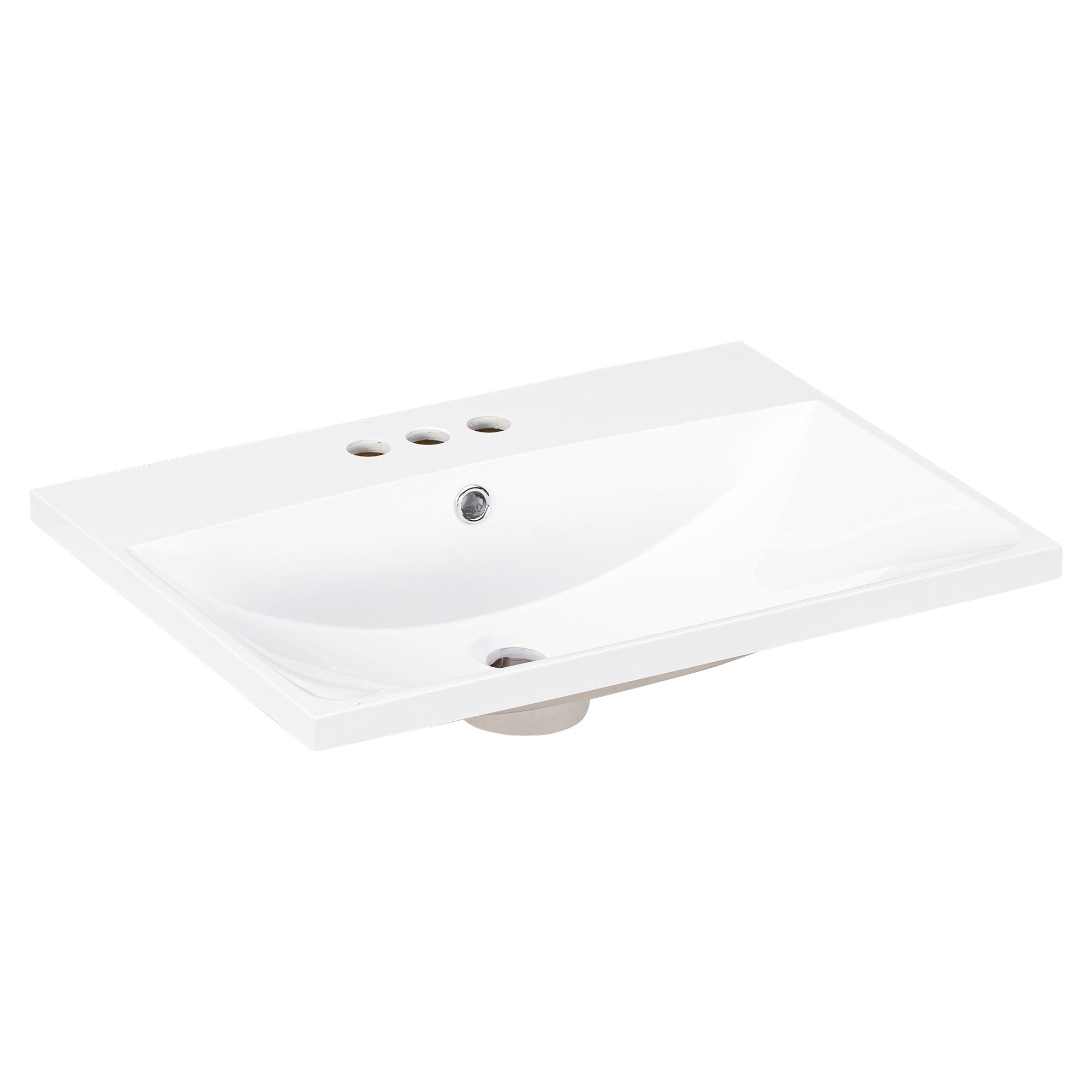Piano Lavabo 61cm Ceramica Bianco