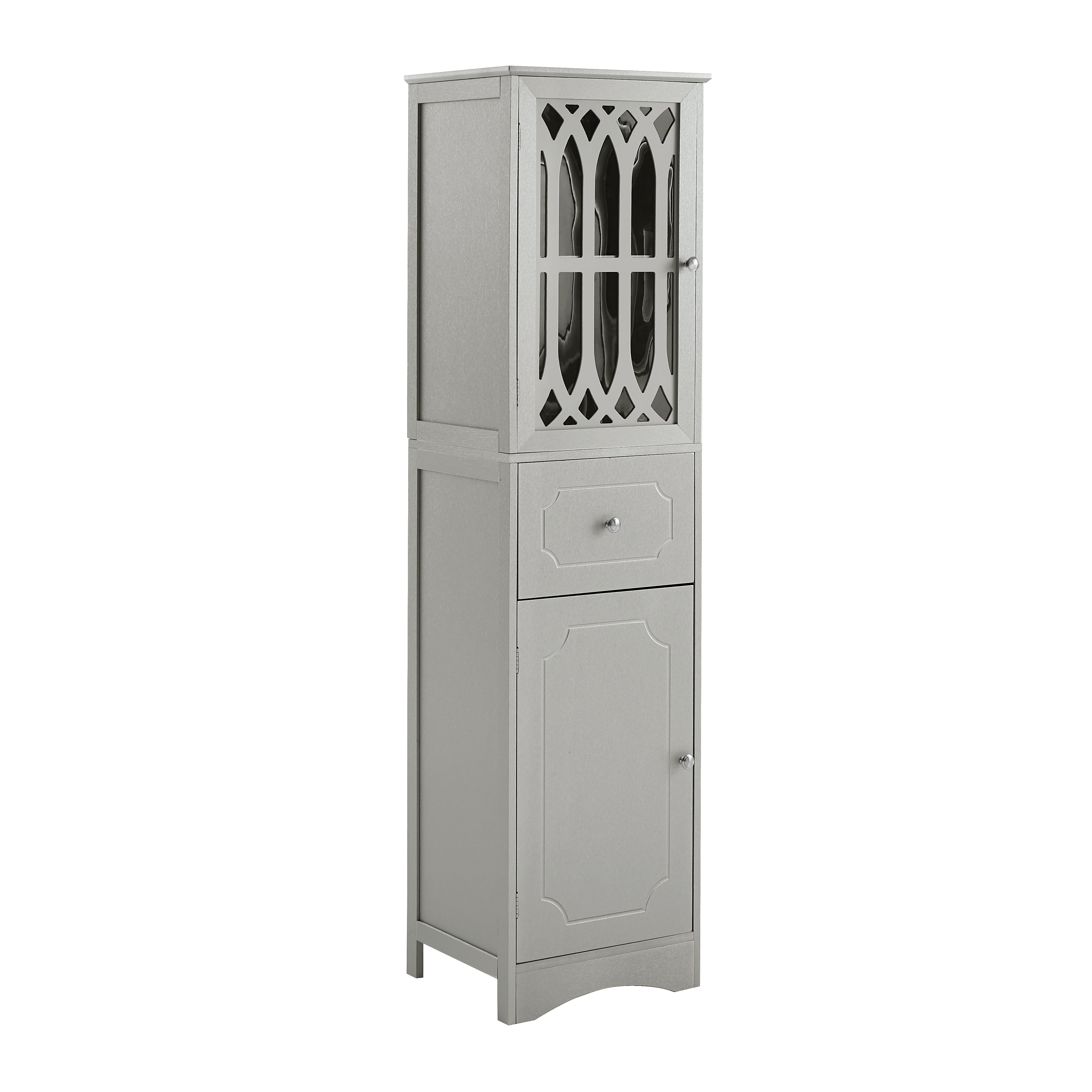 Mobile Bagno Alto con Cassetto Grigio