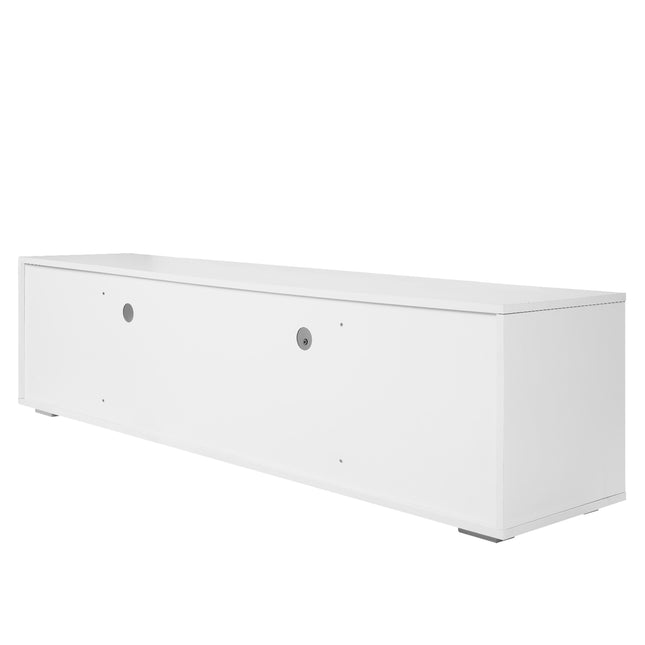 Modern TV Stand with LED Lights – Entertainment Center TV Cabinet with Storage for Up to 75 Inch TVs