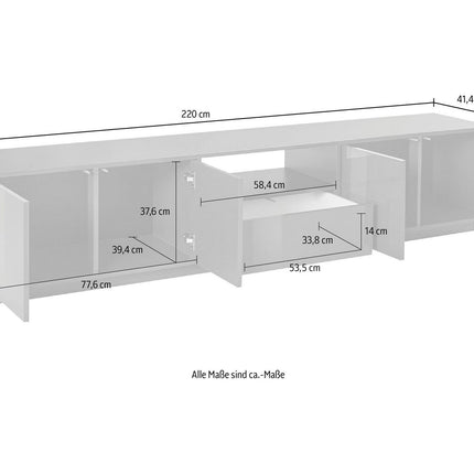 Porta tv BLOOM 220 cm.
