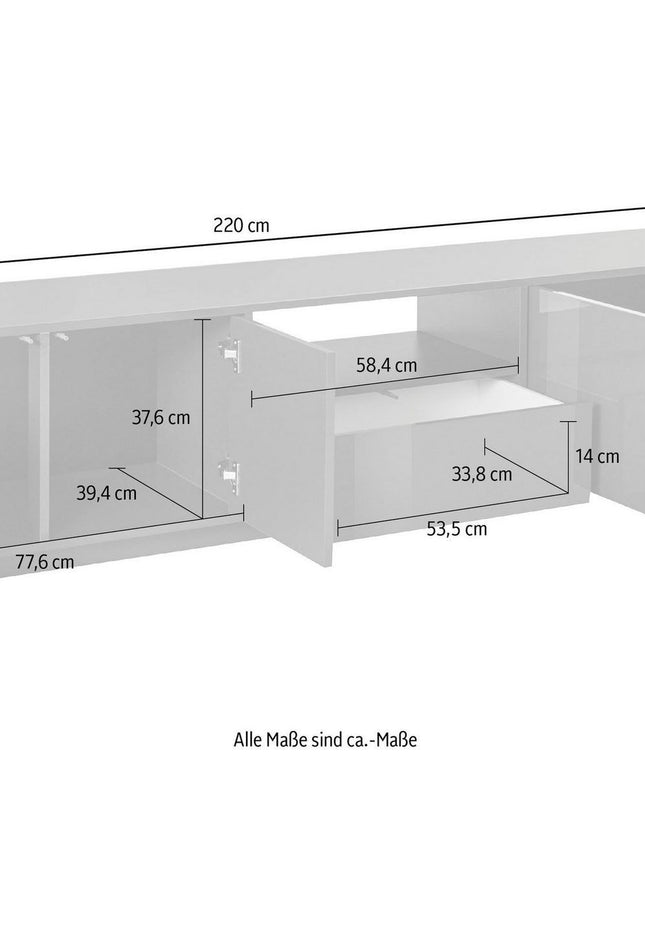Porta tv BLOOM 220 cm.