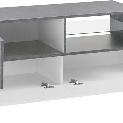 Porta tv NEW CORO 160 cm 1 anta battente + 2 ante a ribalta.